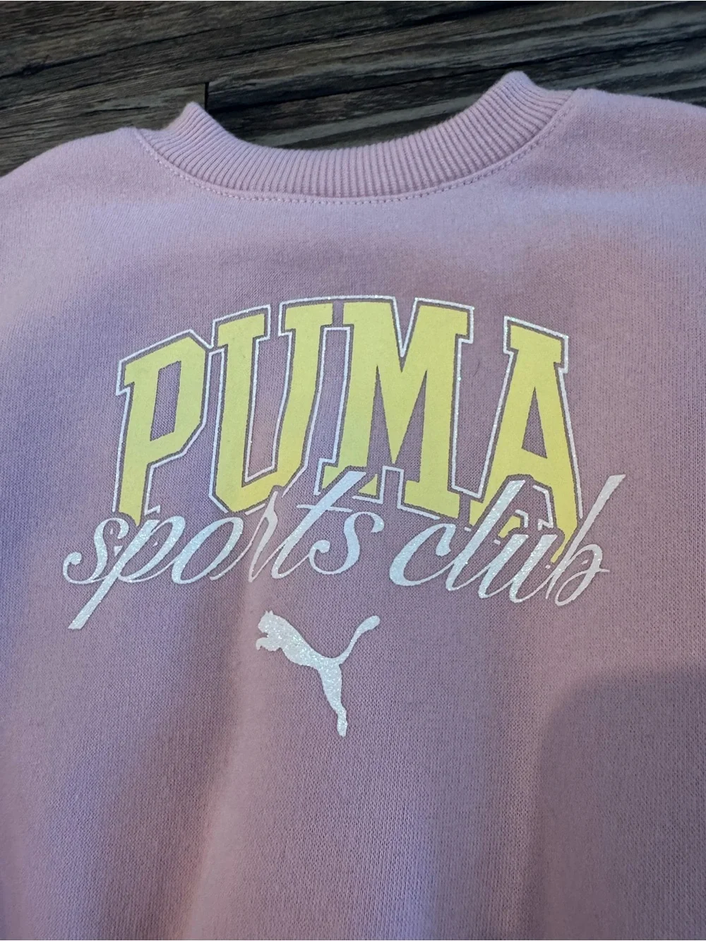 Puma Pink Girls' Sports Club Sweatshirt & Shorts Set - Picture 2 of 8